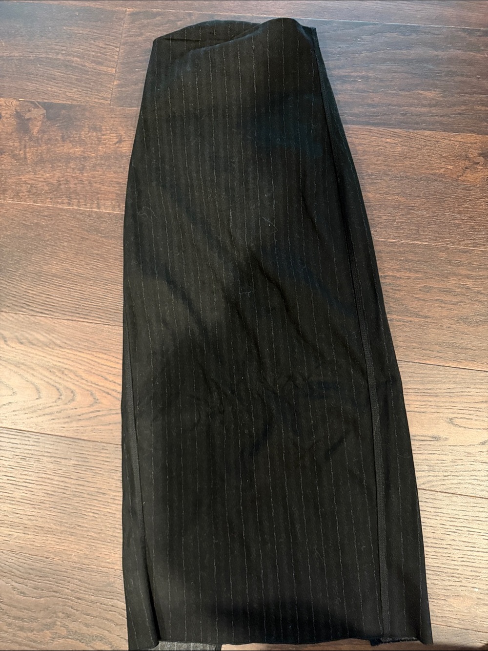 Zara Black Pinstripe Pencil Skirt